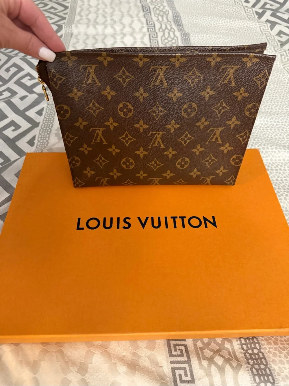 Louis Vuitton Brown Monogram Canvas Toiletry Pouch